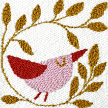 Lataa kuva Galleria-katseluun, Tuftaustarvikepaketti Laululintu-taulu