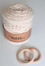 Lataa kuva Galleria-katseluun, Matilda punoskude luonnonvalkoinen